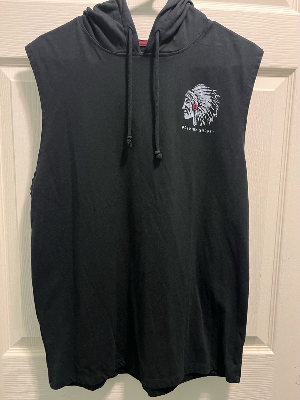 Fifth Sun Retro Indian Head Premium Supply Gasoline hooded shirt